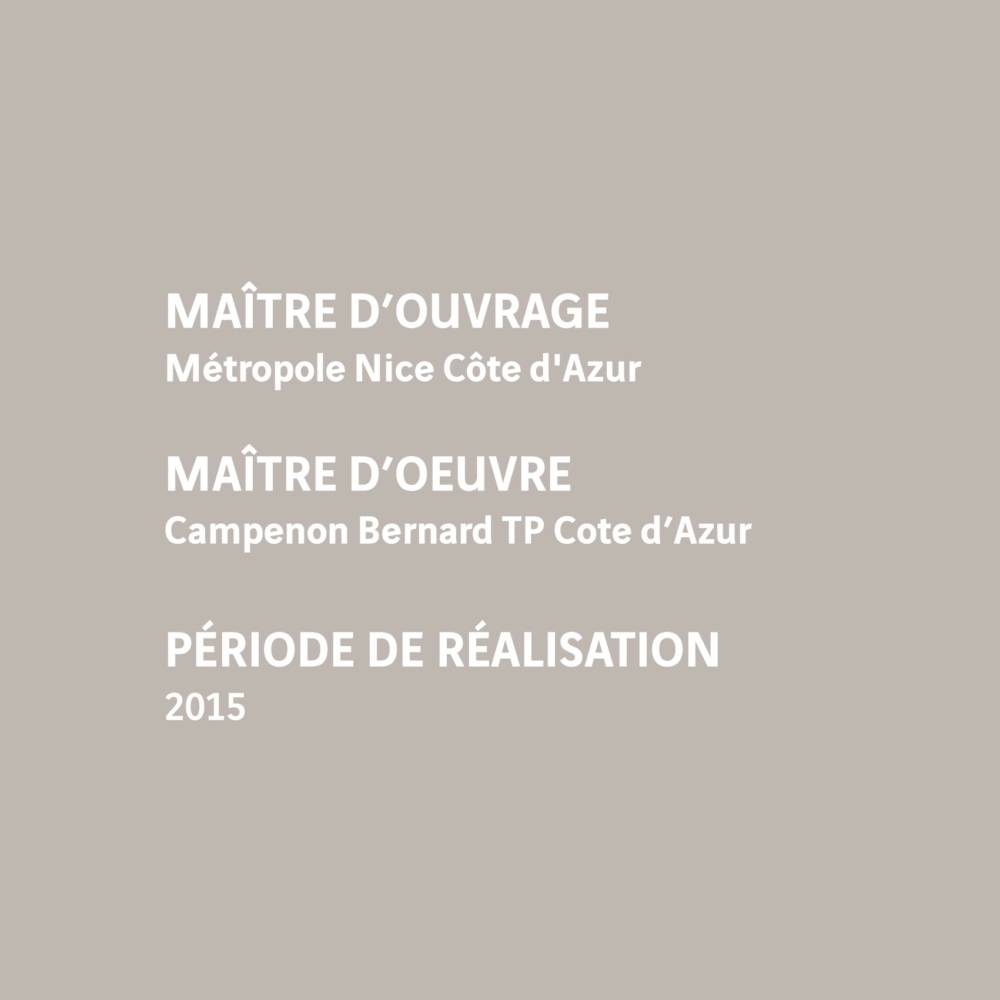 Maître d’ouvrage - Métropole Nice Côte d'Azur - 2015 - Arbonis
